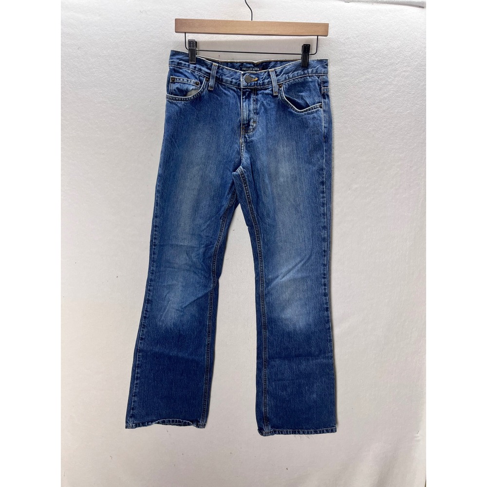 American Eagle Jeans Womens 6 Long Blue Bootcut Medium Wash Denim 7621 3372